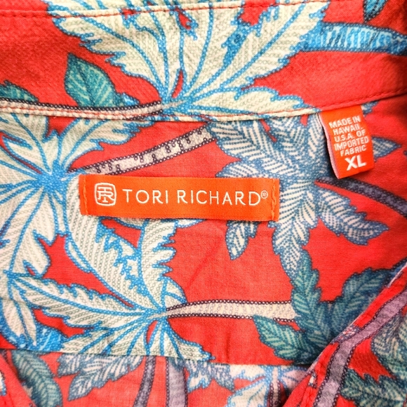 Tori Richard Palm Tree Aloha Shirt - Picture 2 of 4